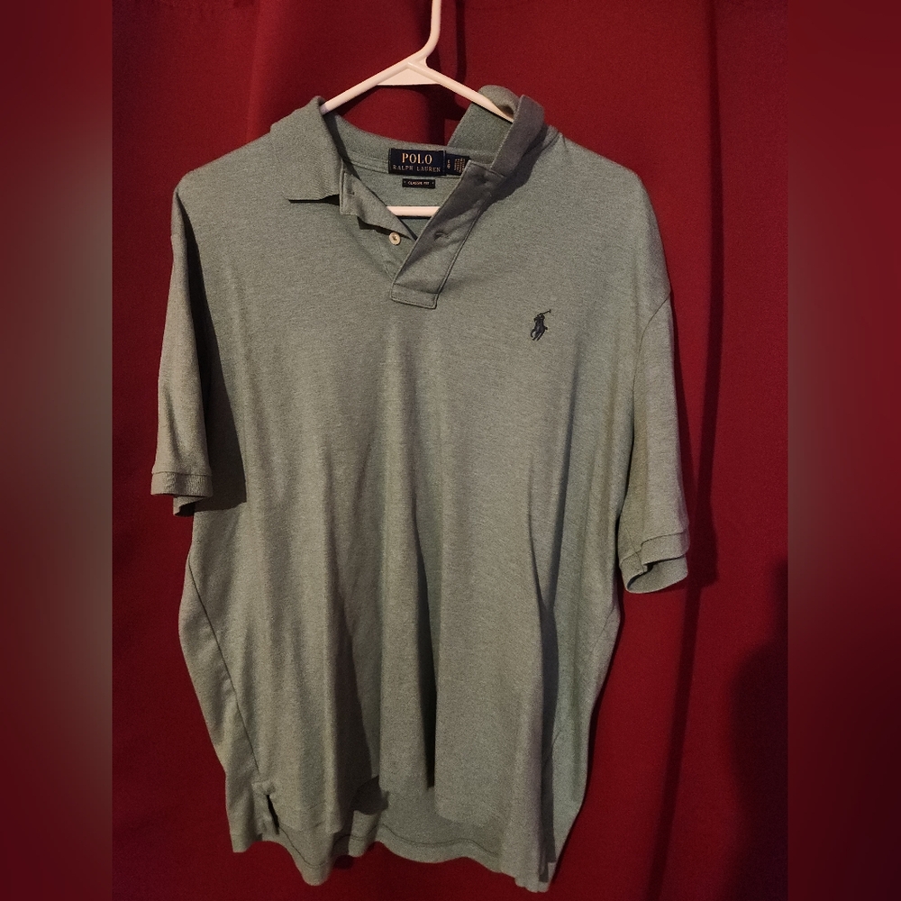 Polo by Ralph Lauren Men's Green Polo Shirt